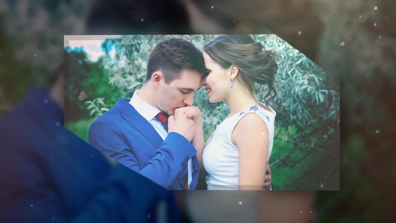 画笔效果婚礼幻灯片素材库精选AE模板