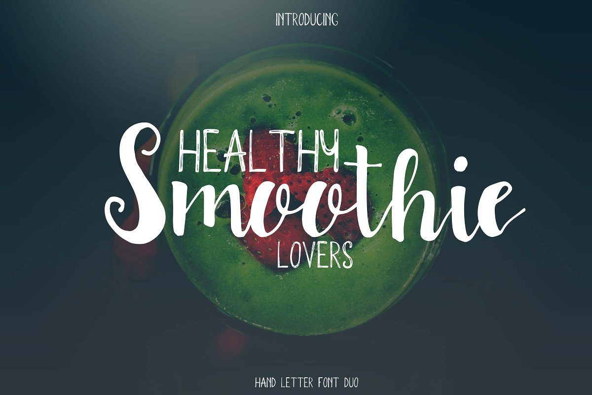 Smoothie font duo素材之家精选英文字体