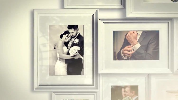 结婚纪念照片ae模板