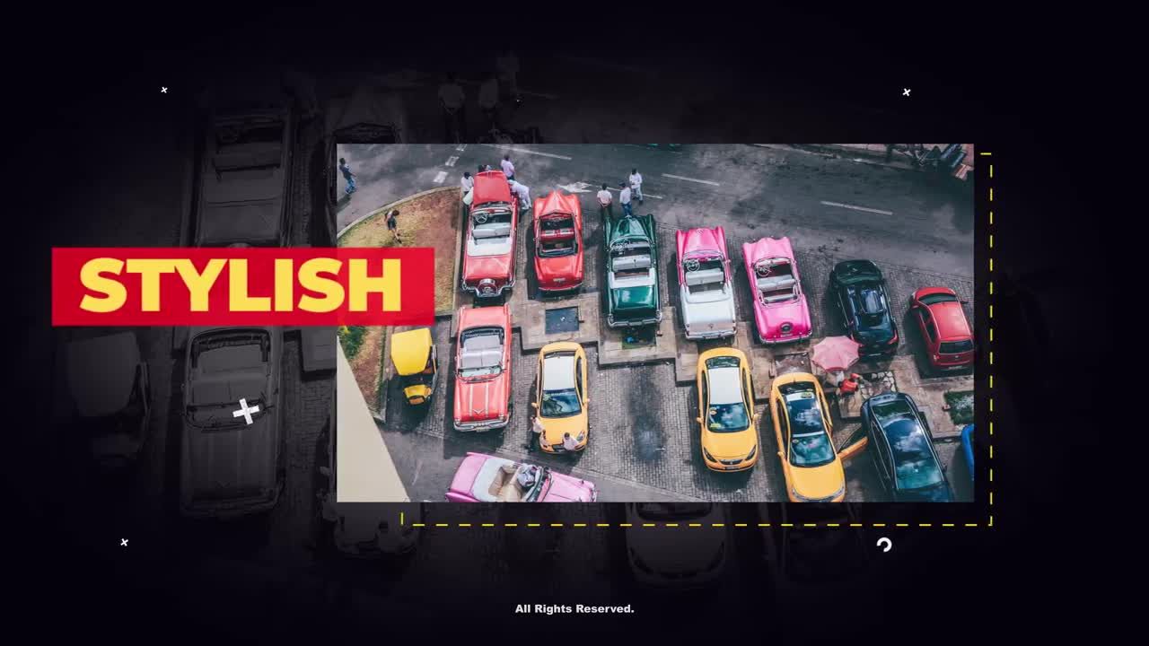 时尚的动画幻灯片视频介绍素材库精选AE模板