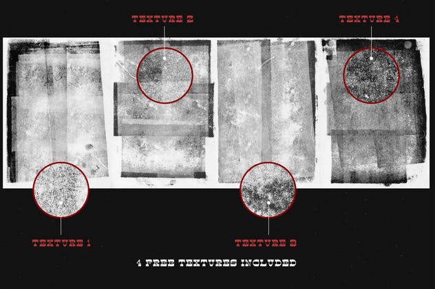 复古凸版印刷衬线字体 Circus Freak Font插图(8)