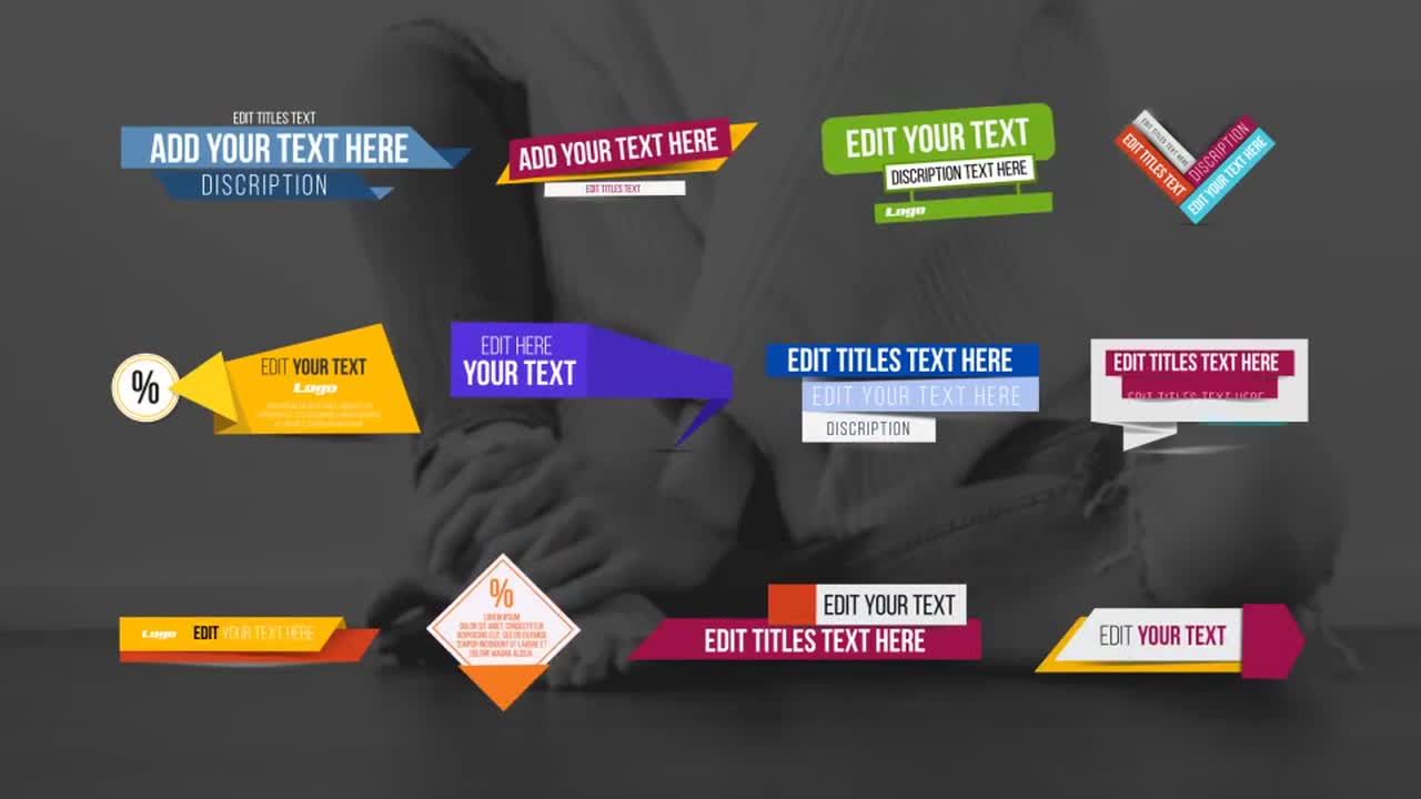 现代富有创意的促销标题动画素材库精选AE模板