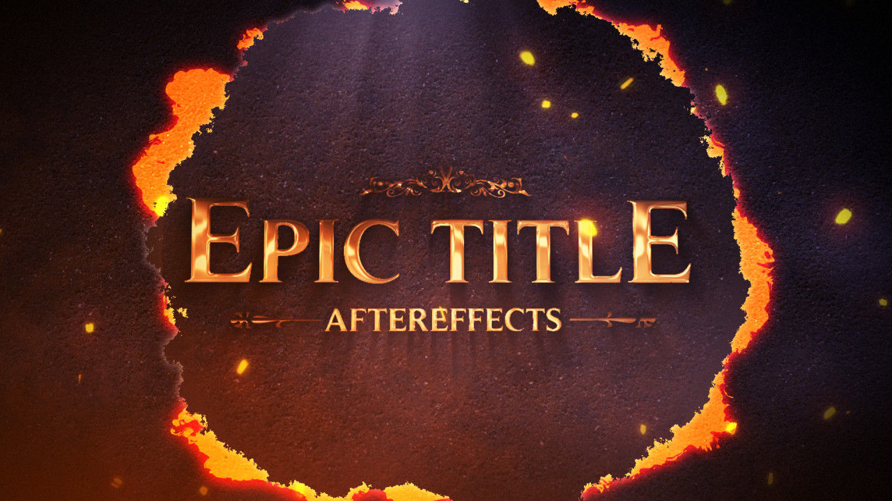 史诗标题动画素材库精选AE模板