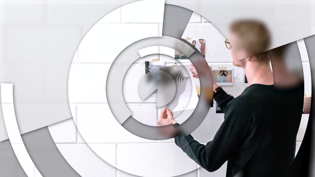 优雅的企业演示文稿三维视频展示素材库精选pr模板