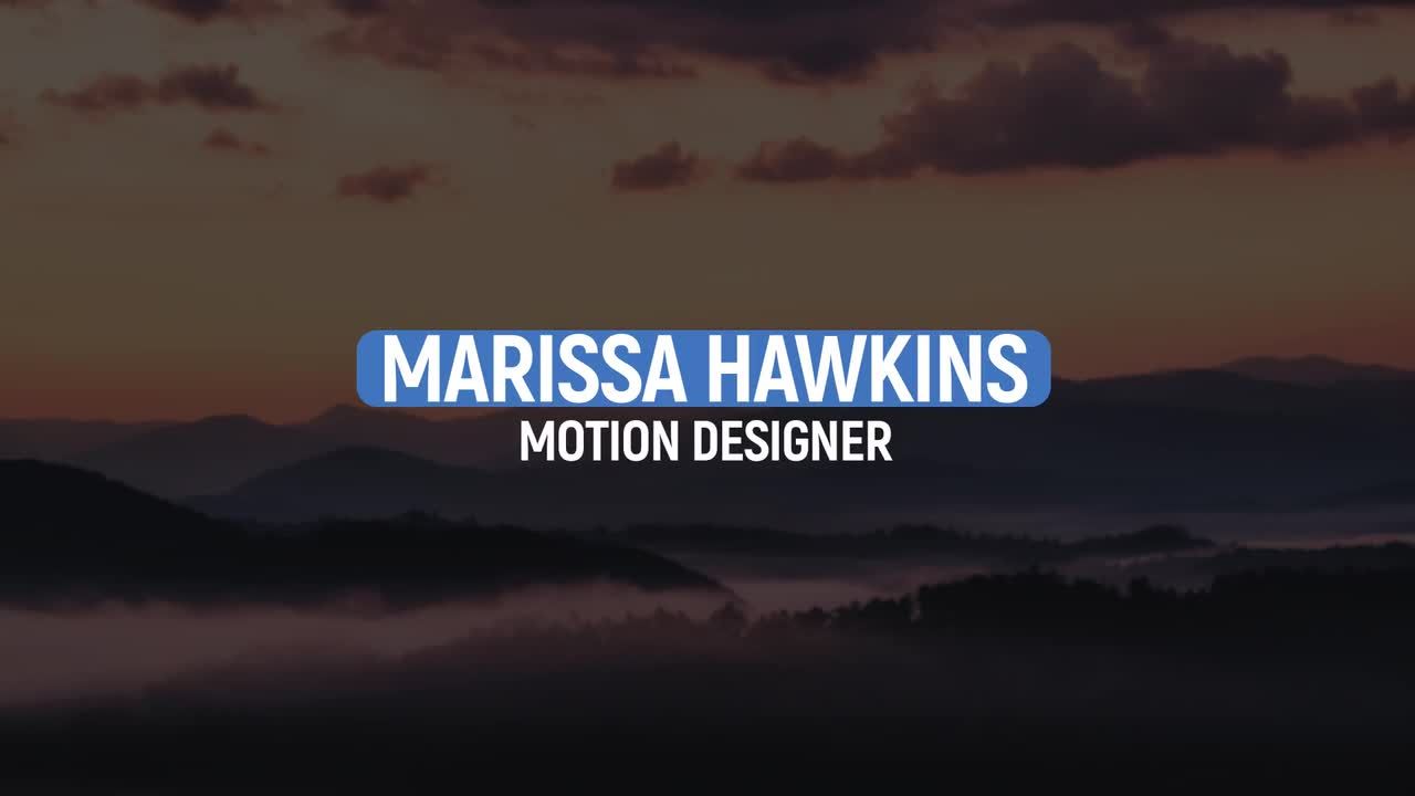 平滑动画下三分之一电影全屏标题素材库精选AE模板