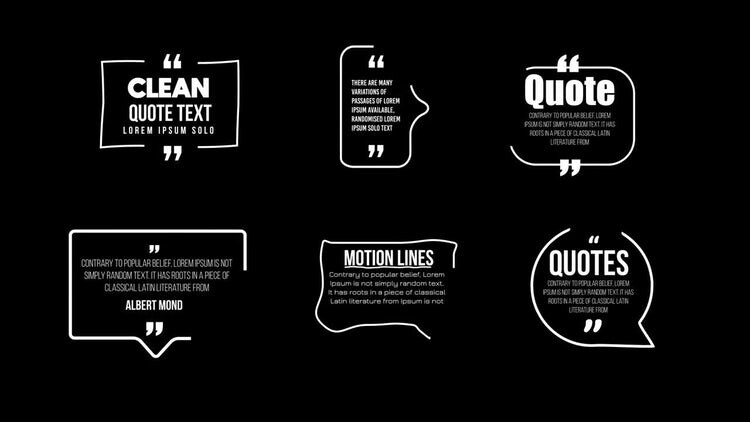 优雅精美的动态动画素材库精选AE模板