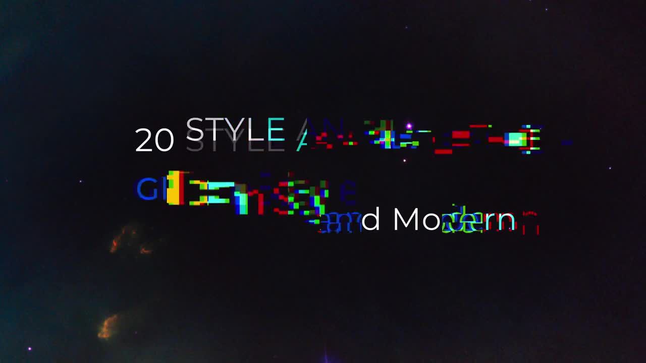 炫酷文字标题动画素材库精选AE模板