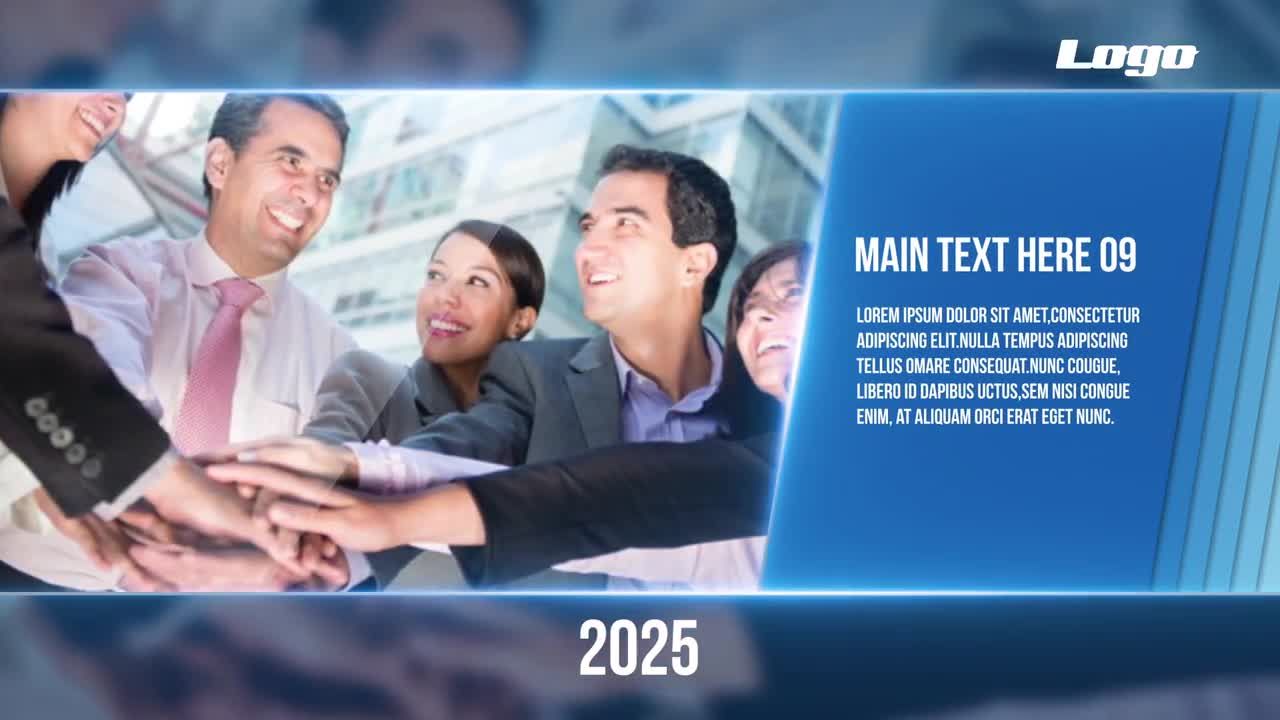 现代企业时间表素材库精选AE模板