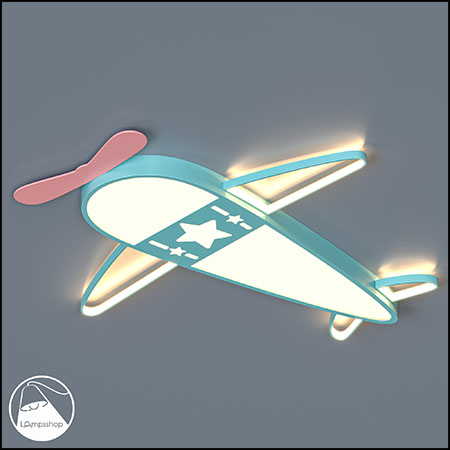 儿童房卡通飞机吊灯素材之家精选3D模型