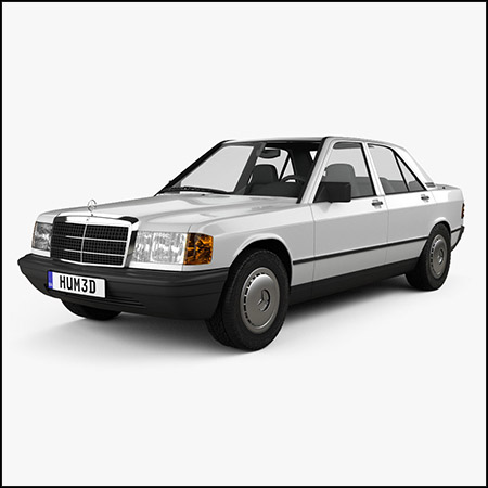 Mercedes-Benz 190 (W201) 1982奔驰汽车素材之家精选3D模型