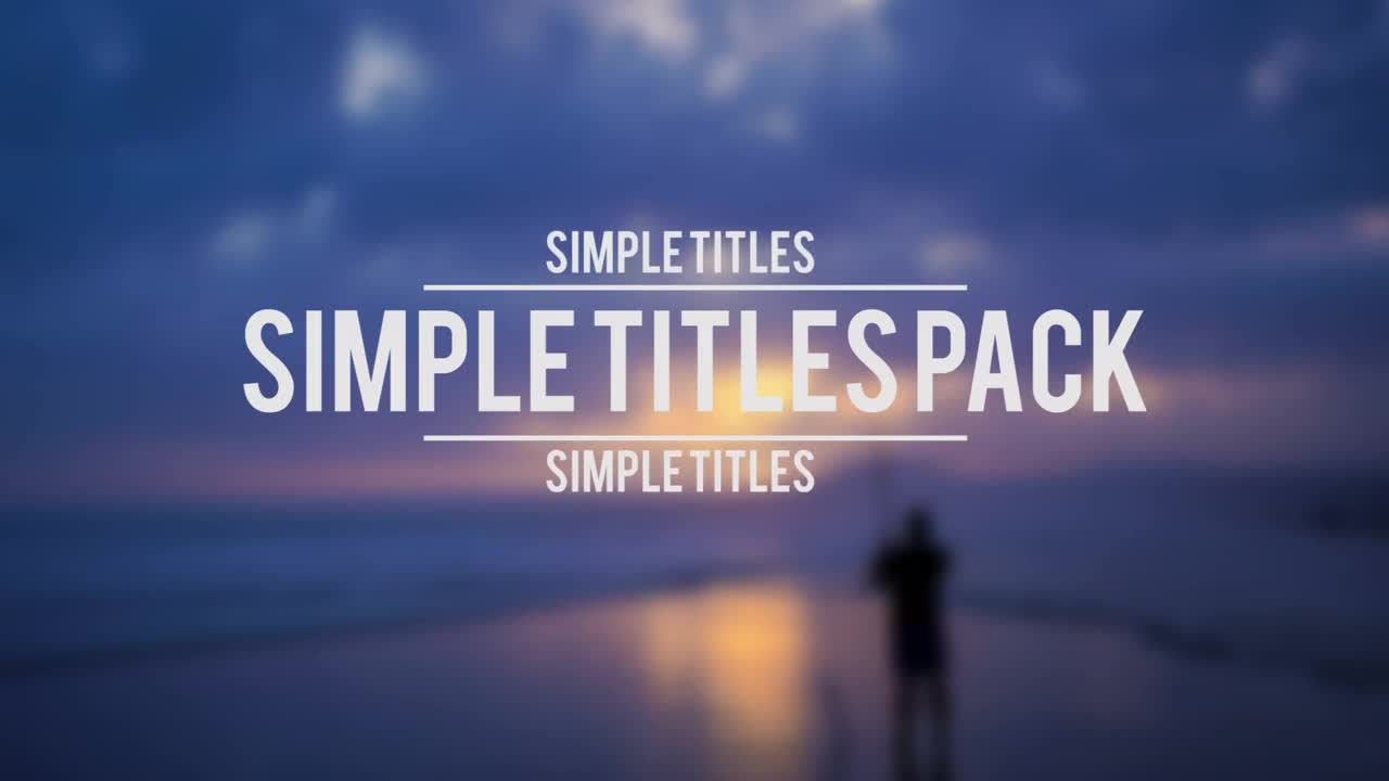 5个独特的动画标题素材库推荐PR模板