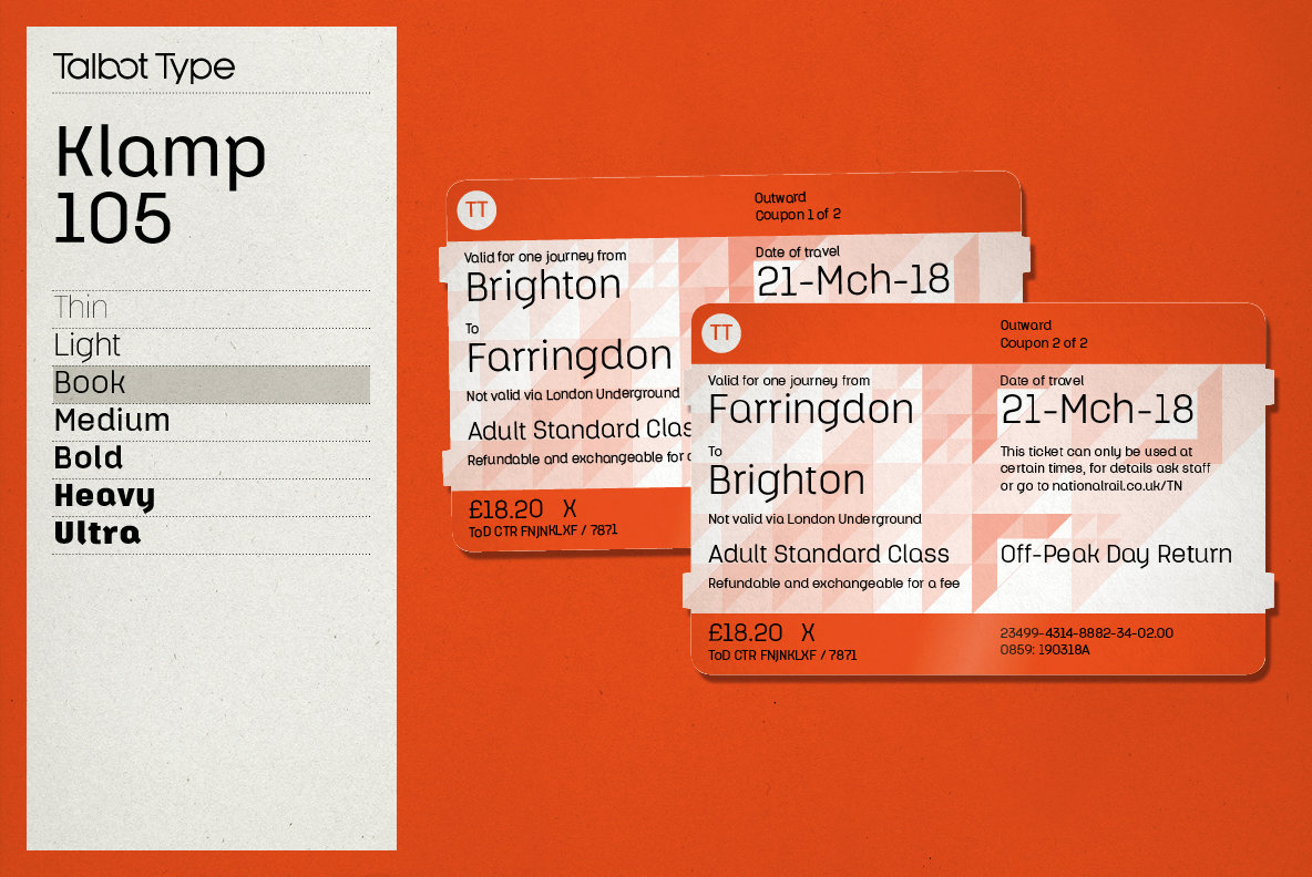 Klamp 105 Font Family插图5