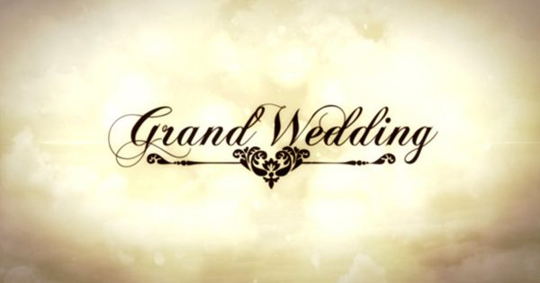 婚礼婚宴回忆录幻灯片视频素材库精选AE模板 Grand Wedding