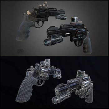 SW 357 Magnum手枪素材之家精选3D模型