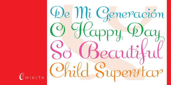 Chikita Font Family素材之家精选英文字体