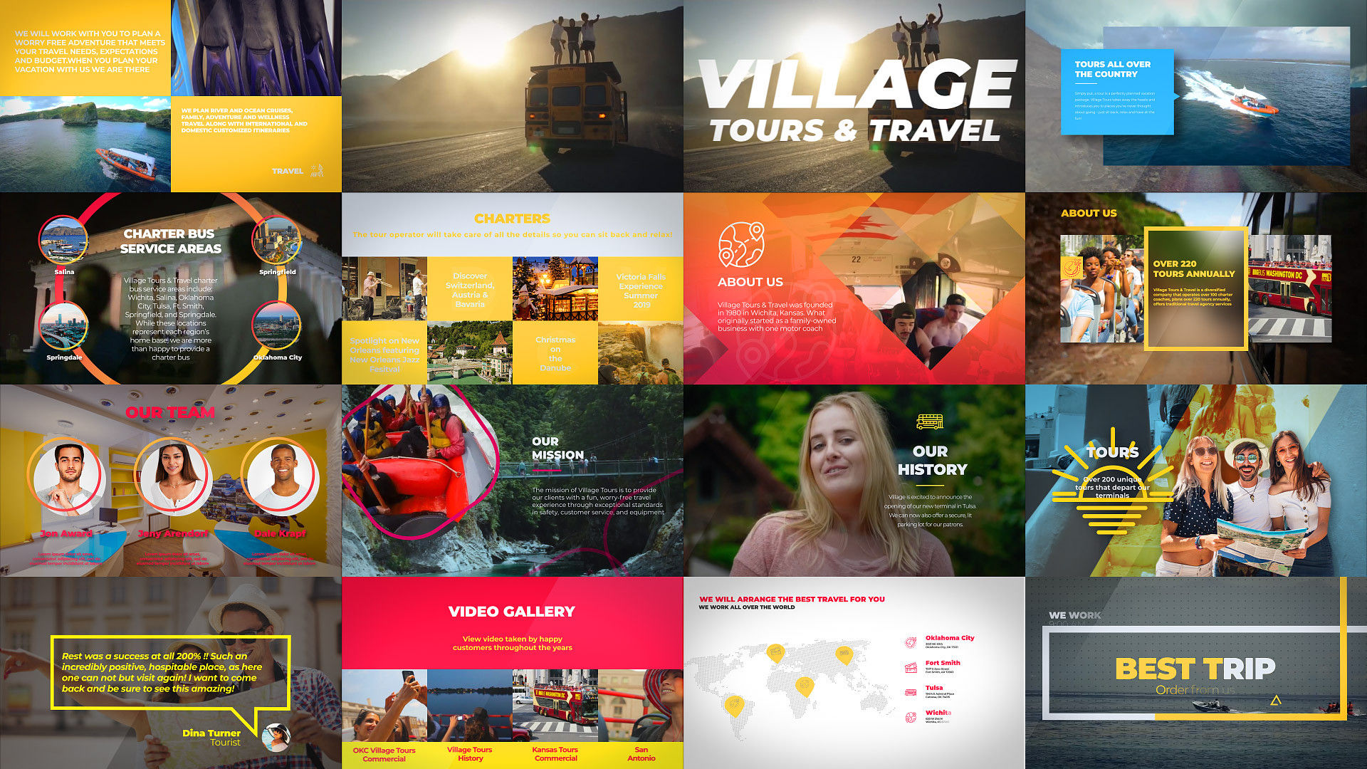 时尚优雅干净的旅行社宣传推广素材库精选AE模板