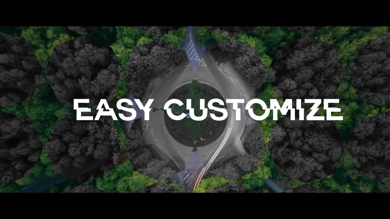 滑动文本动画和节奏转换过渡素材库精选AE模板