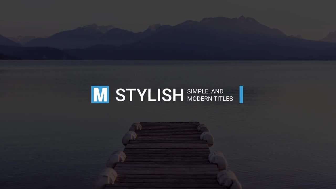 10个下三分之一企业演示标题素材库推荐PR模板