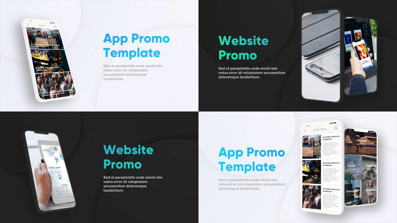 手机应用程序促销素材库推荐PR模板