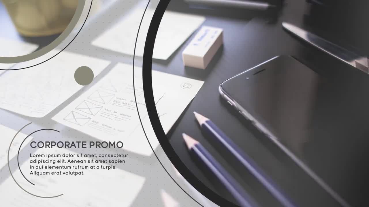 干净优雅的企业宣传素材库精选AE模板