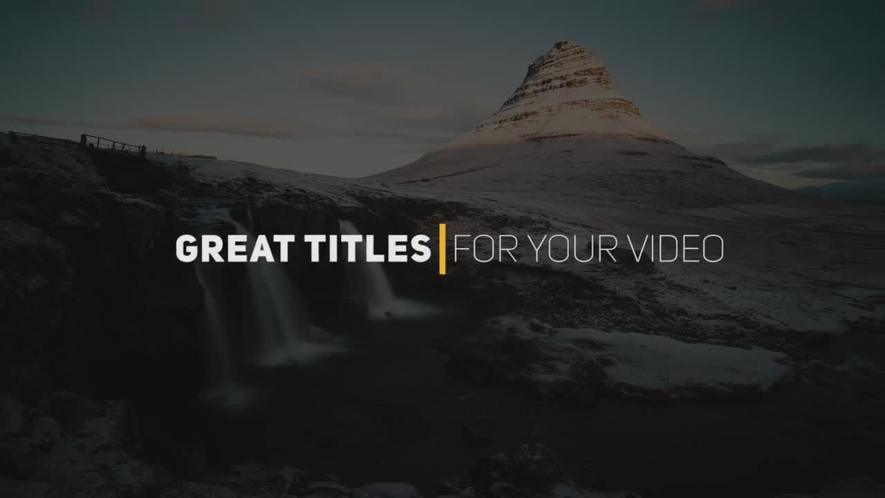 创意时尚低三分之一标题素材库推荐PR模板