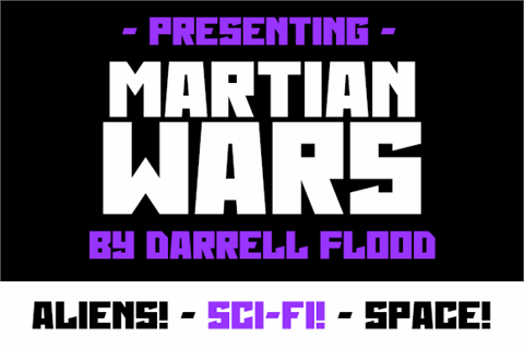 Martian Wars font素材之家精选英文字体