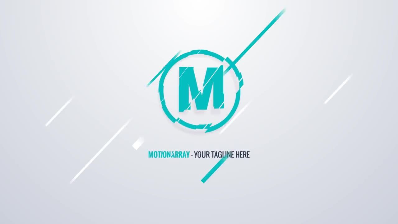 优雅的切片Logo展示素材库精选AE模板