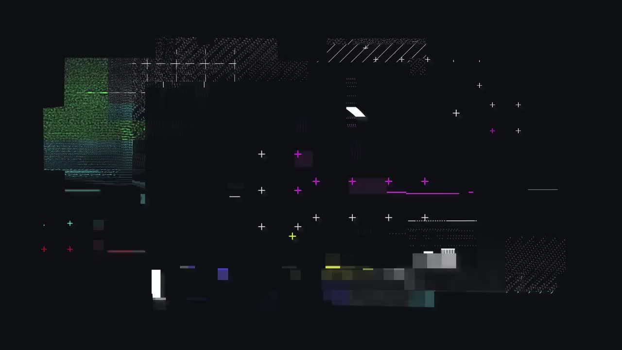 简单故障徽标显示素材库推荐PR模板