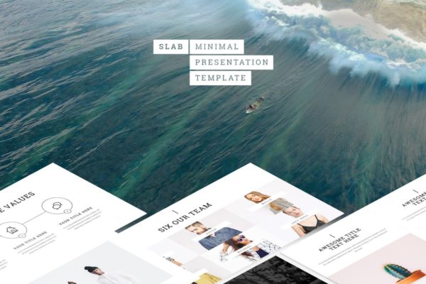 创意项目初创企业路演PPT幻灯片模板 Slab – Powerpoint Template