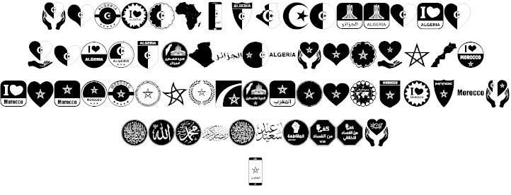 color Morocco Algeria font插图1 color Morocco Algeria font插图1