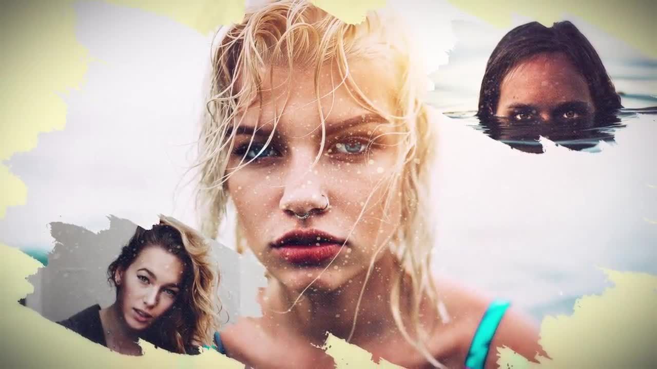 画笔幻灯片电影标题素材库精选AE模板