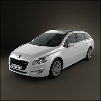 标致508 SW 2011 3D汽车模型