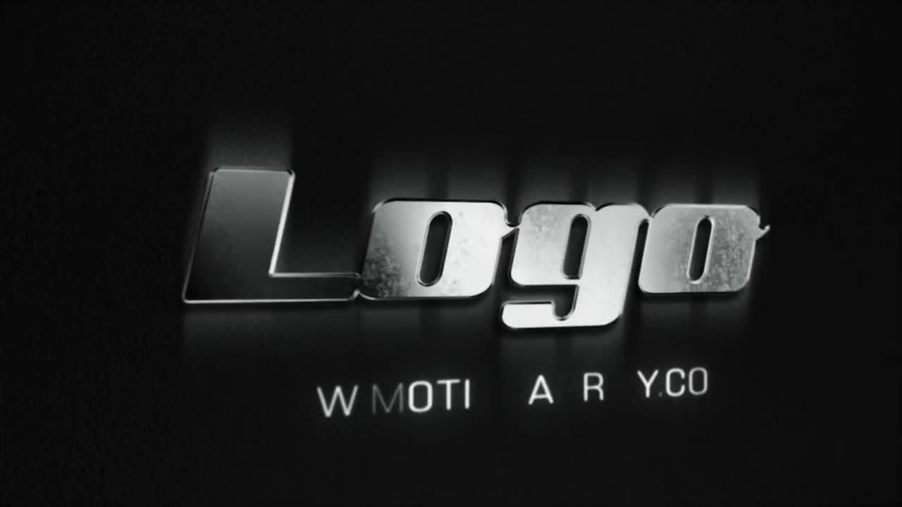 创意的金属Grunge徽标素材库精选AE模板