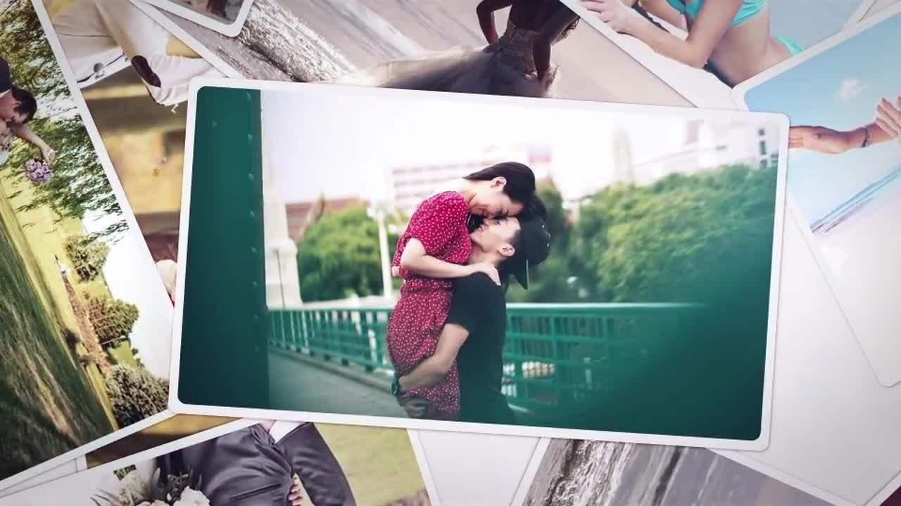 动态慢速多照片幻灯片素材库精选AE模板