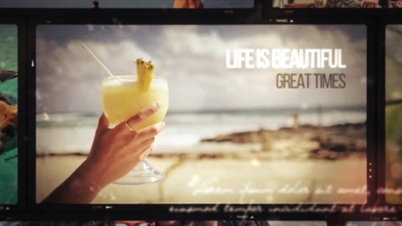 电影照相馆幻灯片放映素材库精选AE模板