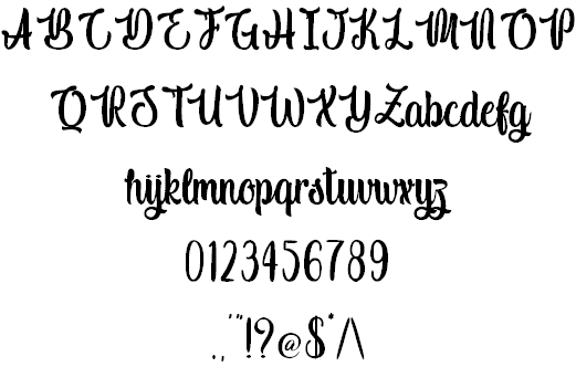 Indigo Daisy font插图1