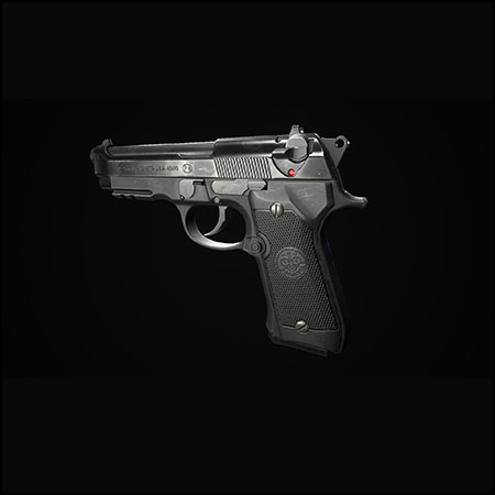 Beretta M92A1手枪素材之家精选3D模型