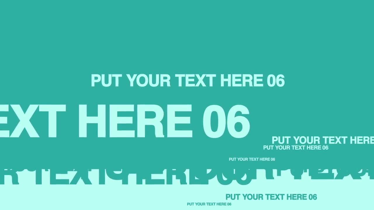 现代时尚设计的字母动画素材库精选AE模板