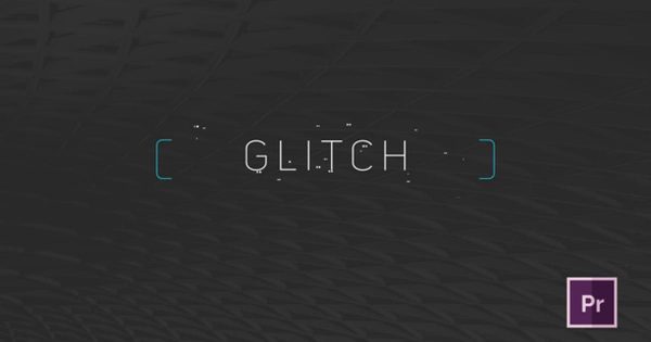 极简主义毛刺信号丢失信号故障字幕特效素材库精选PR模板 Minimal Glitch Titles