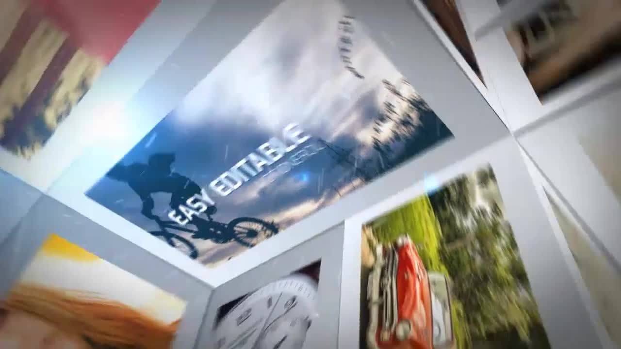 3D照片墙展示动画素材库精选AE模板