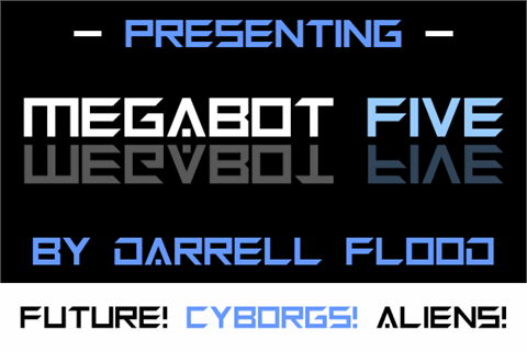 Megabot Five font素材之家精选英文字体