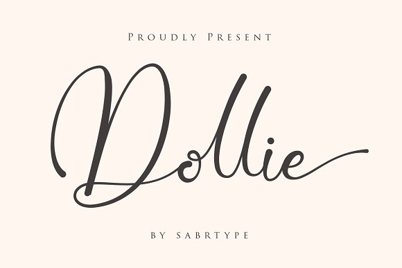 Dollie Font素材之家精选英文字体