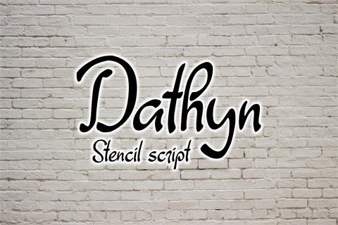Dathyn font素材之家精选英文字体