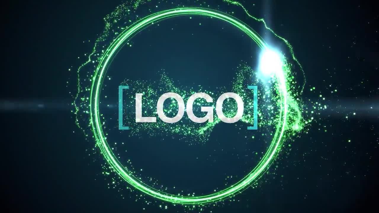 粒子环状aelogo模板