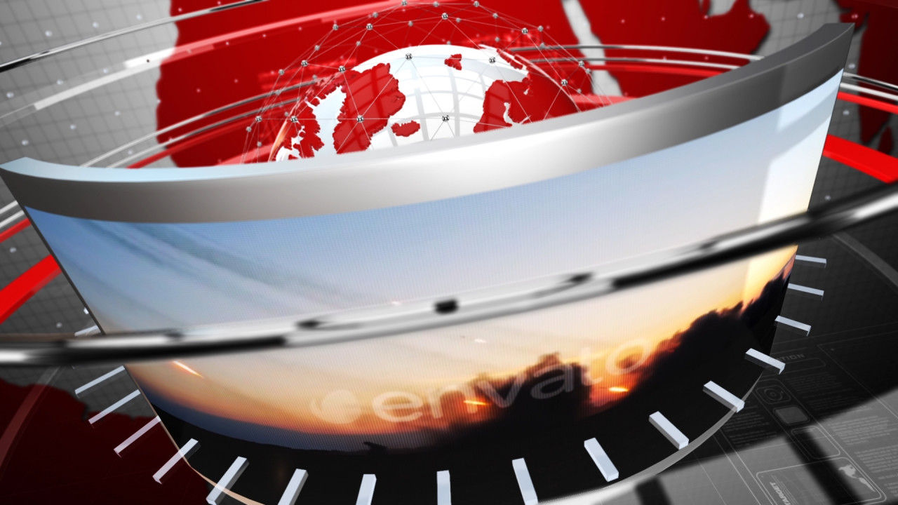 新闻包现代外观3D动态动画素材库精选AE模板