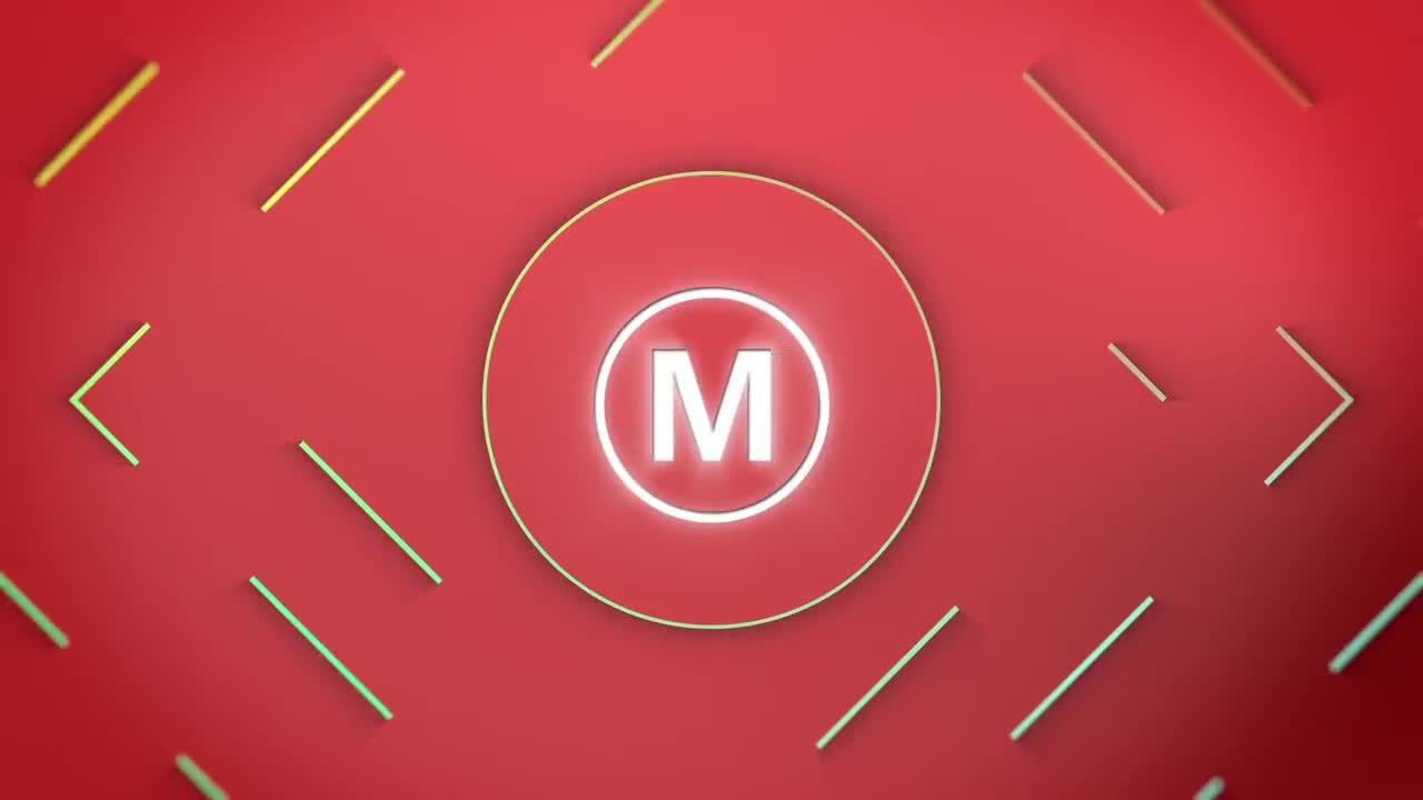 动态光线logo展示ae模板