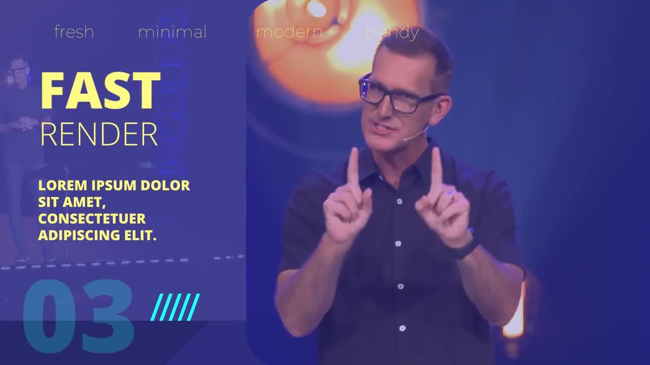 现代风格的商业媒体活动素材库精选pr模板