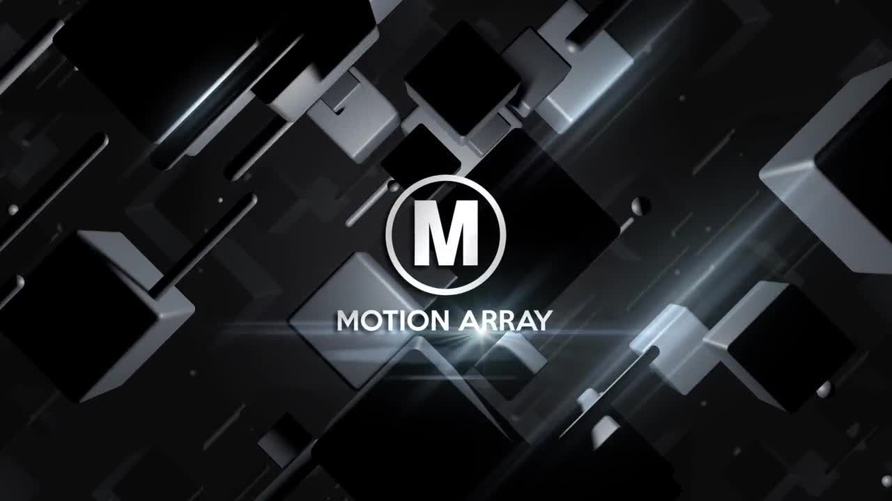 快速多维数据集徽标显示素材库精选AE模板