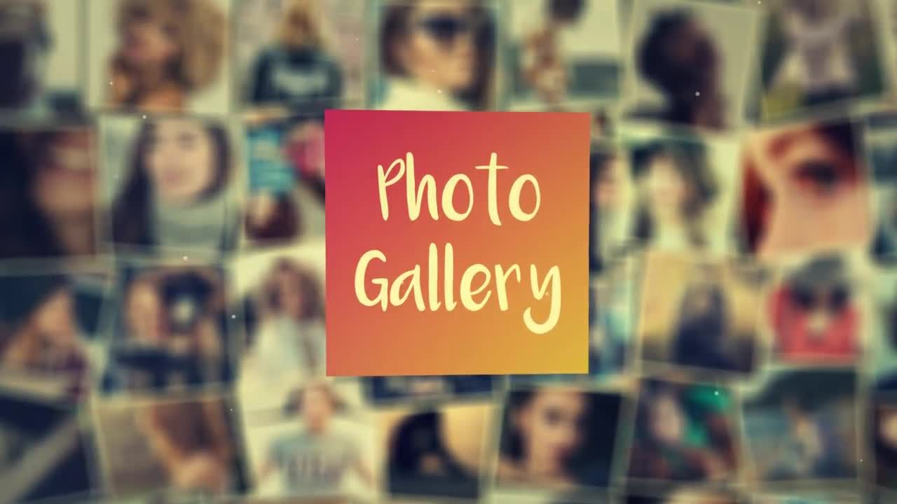 清晰优雅的动画照片库素材库精选AE模板