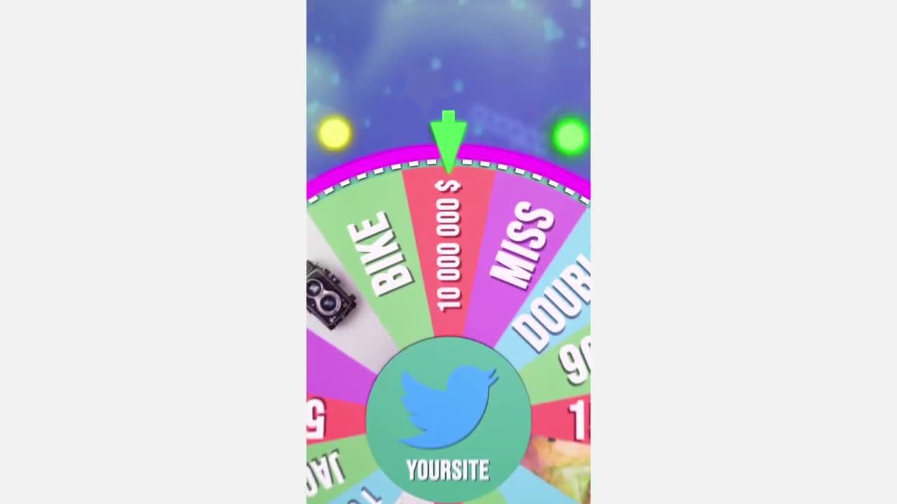 2个财富之轮旋转动画素材库精选AE模板